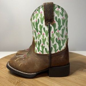 Ariat Toddler Size 5 Anaheim Lil' Stompers Cowgirl Boots Cactus Pink A441000844
